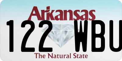 AR license plate 122WBU
