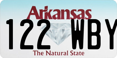 AR license plate 122WBY