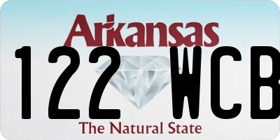 AR license plate 122WCB