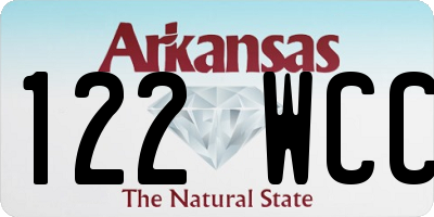 AR license plate 122WCC