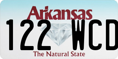 AR license plate 122WCD