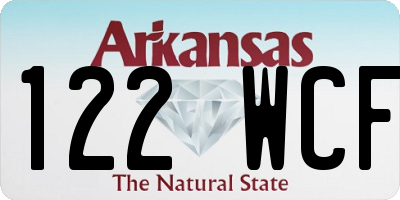 AR license plate 122WCF
