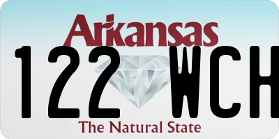 AR license plate 122WCH