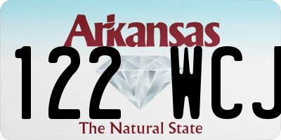 AR license plate 122WCJ