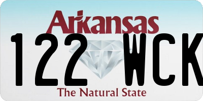 AR license plate 122WCK