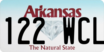 AR license plate 122WCL