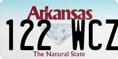 AR license plate 122WCZ