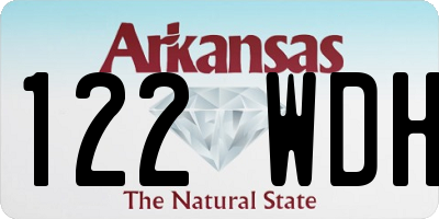 AR license plate 122WDH