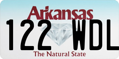 AR license plate 122WDL