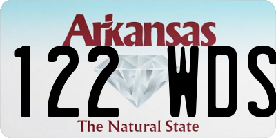 AR license plate 122WDS