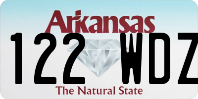 AR license plate 122WDZ