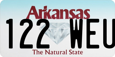 AR license plate 122WEU