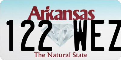 AR license plate 122WEZ