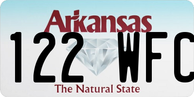 AR license plate 122WFC