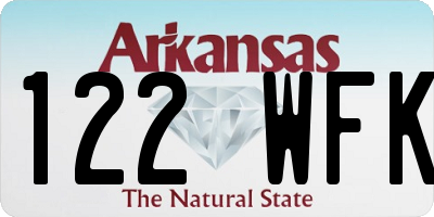 AR license plate 122WFK