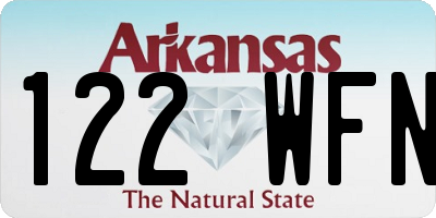 AR license plate 122WFN
