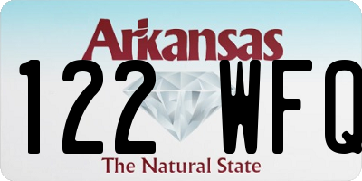 AR license plate 122WFQ