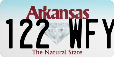 AR license plate 122WFY