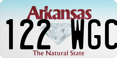 AR license plate 122WGC