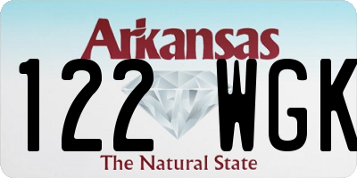 AR license plate 122WGK
