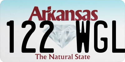 AR license plate 122WGL