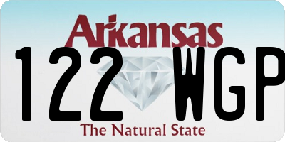 AR license plate 122WGP