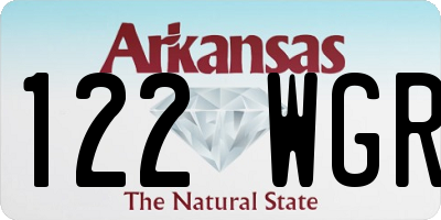 AR license plate 122WGR