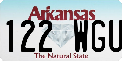 AR license plate 122WGU