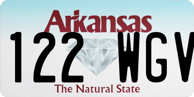 AR license plate 122WGV