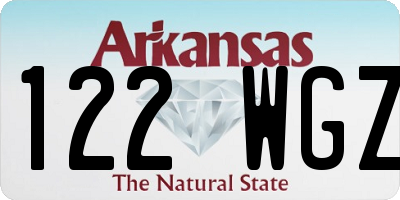 AR license plate 122WGZ