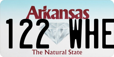 AR license plate 122WHE