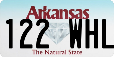 AR license plate 122WHL