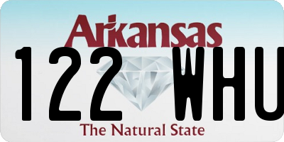 AR license plate 122WHU