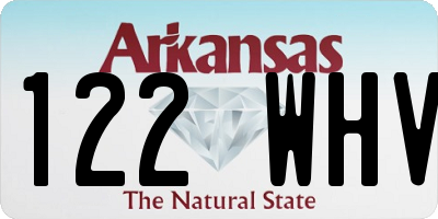 AR license plate 122WHV