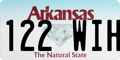 AR license plate 122WIH