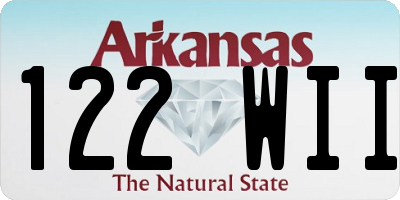 AR license plate 122WII