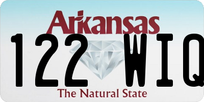 AR license plate 122WIQ