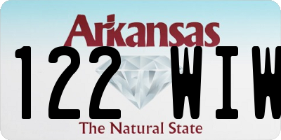 AR license plate 122WIW