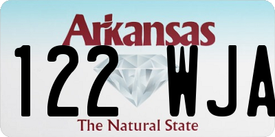 AR license plate 122WJA