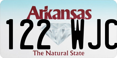 AR license plate 122WJC