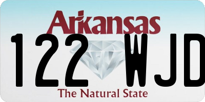 AR license plate 122WJD