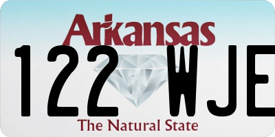 AR license plate 122WJE
