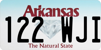 AR license plate 122WJI
