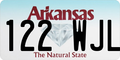 AR license plate 122WJL