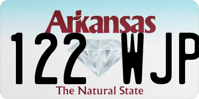 AR license plate 122WJP