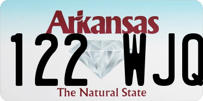 AR license plate 122WJQ