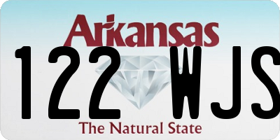 AR license plate 122WJS
