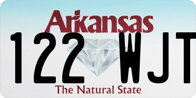 AR license plate 122WJT