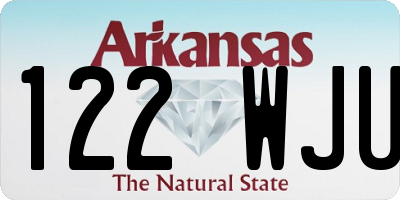 AR license plate 122WJU