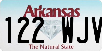 AR license plate 122WJV